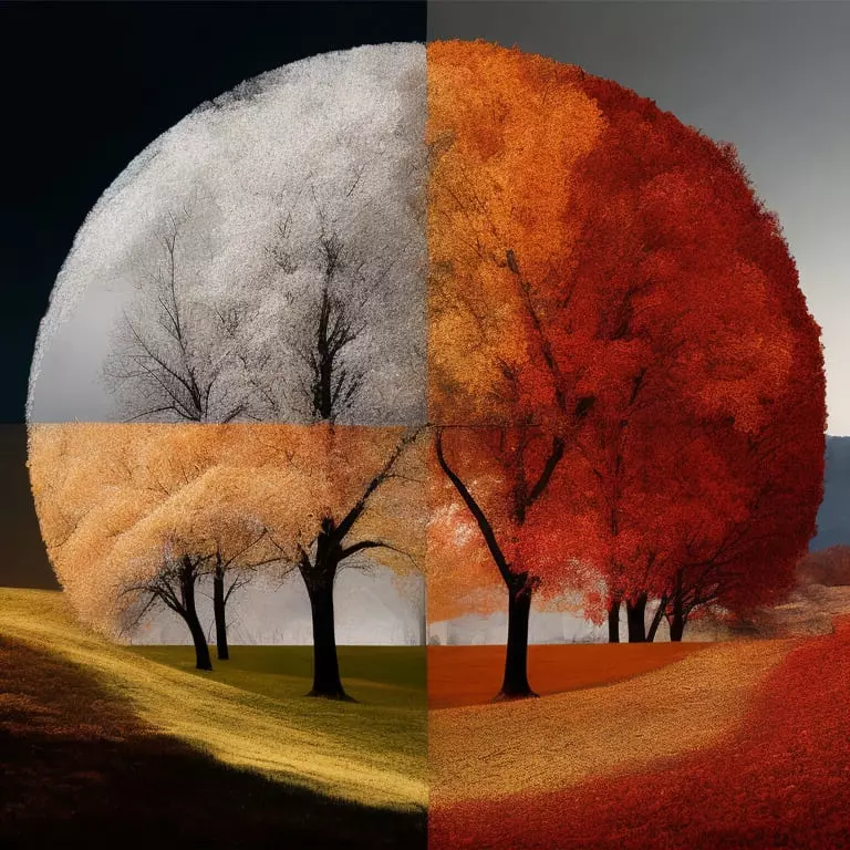 Árvore representando as estações do ano